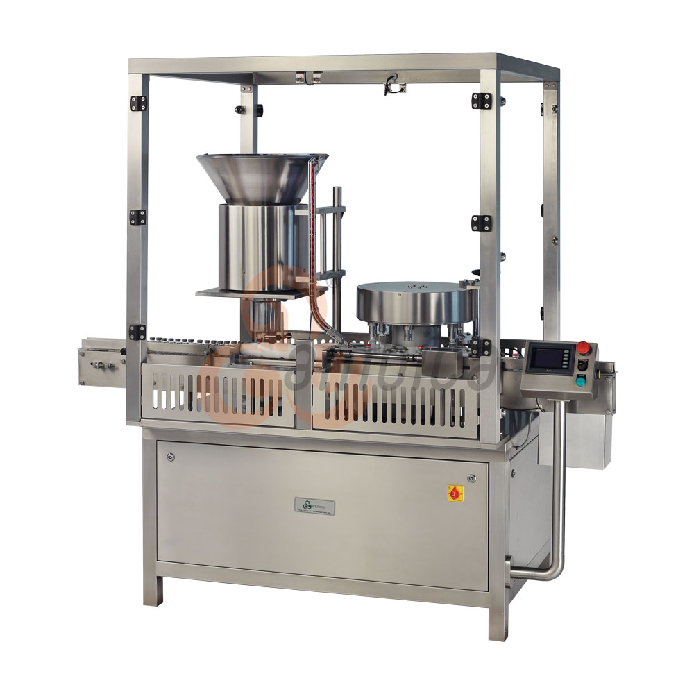 Automatic High Speed Vial Aluminum Cap Sealing Machines. Models: AHCS-150, AHCS-350 and AHCS-450